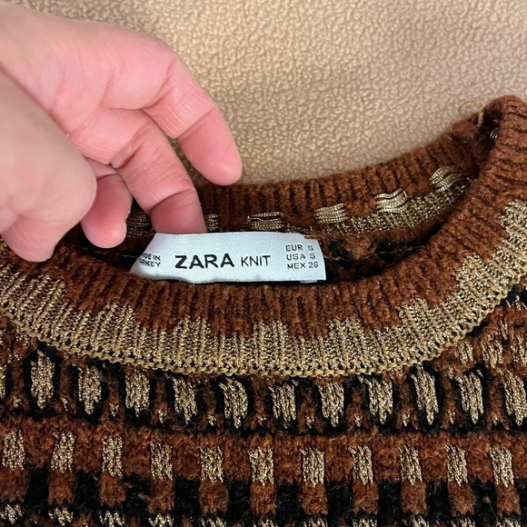 Zara knit crew neck top - Picture 3 of 7